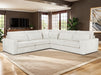 Modular Corner Sofa In Grey, White Or Mocha Fabric -  Kiana