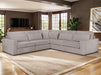 Modular Corner Sofa In Grey, White Or Mocha Fabric -  Kiana