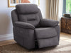 1 Seat Electric Recliner Chair Home Cinema Sofa | Fabric Chair In Black + Padded Armrests + USB + Power Headrest | Florence | The Sofa Shop