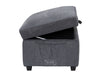 Storage Footstool In Grey Tweed - Ravenna