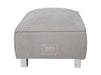 Beige Fabric Footstool - Vicenza