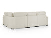 Large Corner Sofa in Beige Or Grey Fabric - Funk