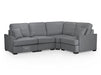 Large Corner Sofa in Beige Or Grey Fabric - Funk