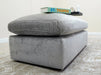 Beige Fabric Footstool For Sofa - Genova