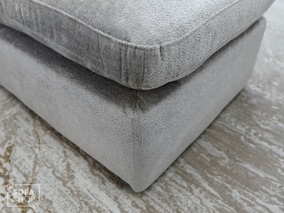 Beige Fabric Footstool For Sofa - Genova