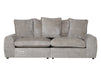 3 2 1 Fabric Sofa Set in Beige With Removable Cushions - Genova