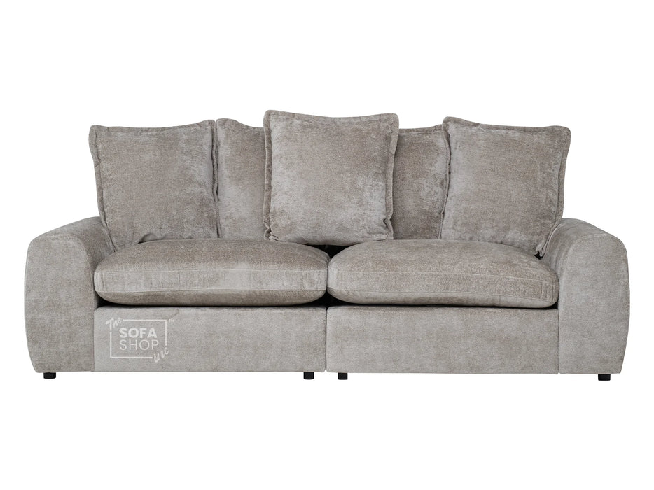 3 2 1 Fabric Sofa Set in Beige With Removable Cushions - Genova