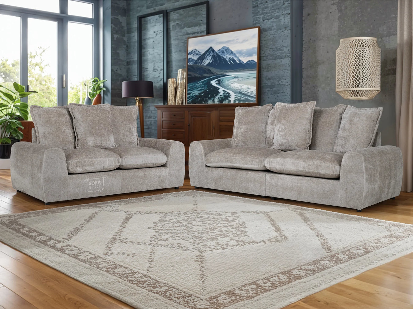 Fabric Sofa Set