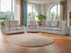 3 2 1 Fabric Sofa Set in Beige With Removable Cushions - Genova