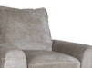 Beige Fabric Chair With Removable Cushions - Genova