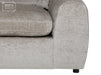 Beige Fabric Chair With Removable Cushions - Genova