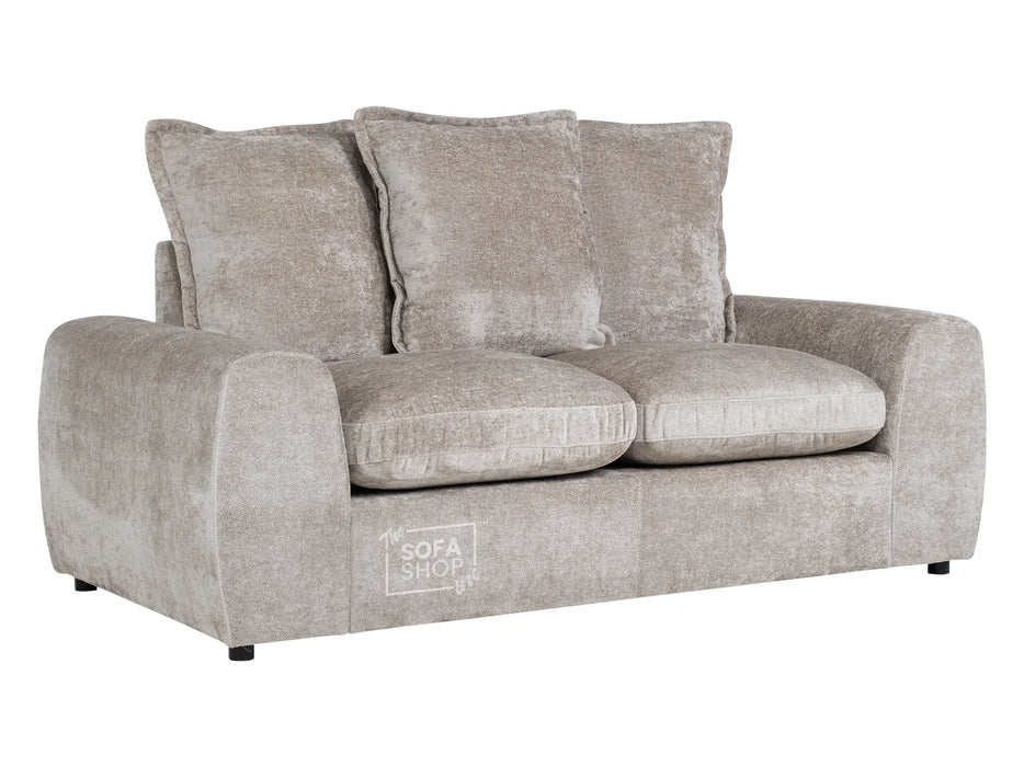 3 2 1 Fabric Sofa Set in Beige With Removable Cushions - Genova