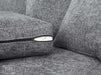 2 Seater Fabric Sofa in Grey Or Beige - Nebraska