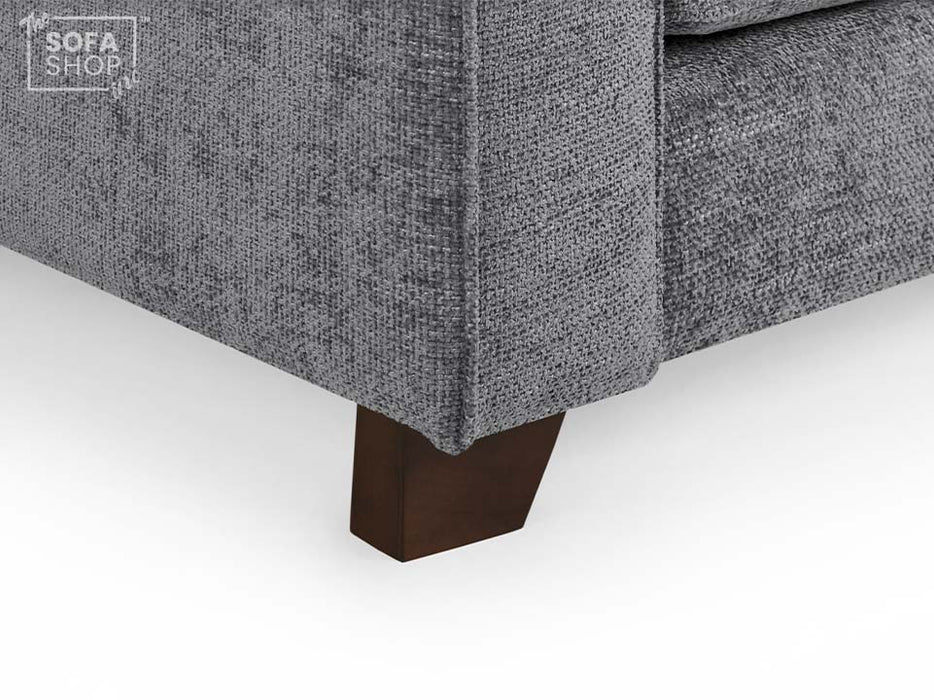 Right Hand Corner Sofa in Grey Or Beige Fabric - Nebraska