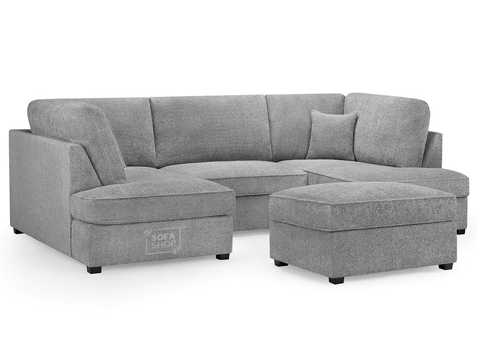 Fabric U Shaped Sofa In Plush, Classic Or Boucle - Carnaby