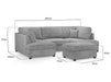 Fabric U Shaped Sofa In Plush, Classic Or Boucle - Carnaby