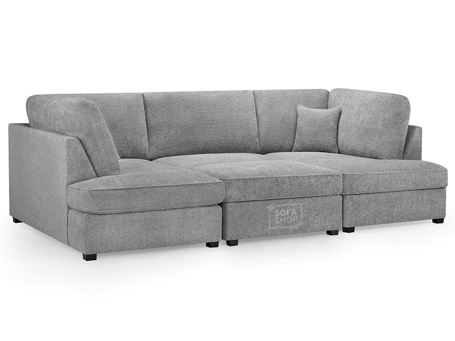 Fabric U Shaped Sofa In Plush, Classic Or Boucle - Carnaby