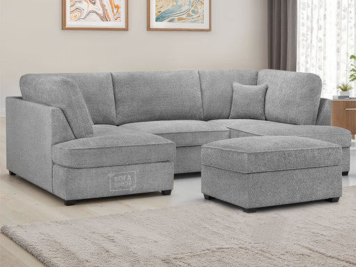 Fabric U Shaped Sofa In Plush, Classic Or Boucle - Carnaby