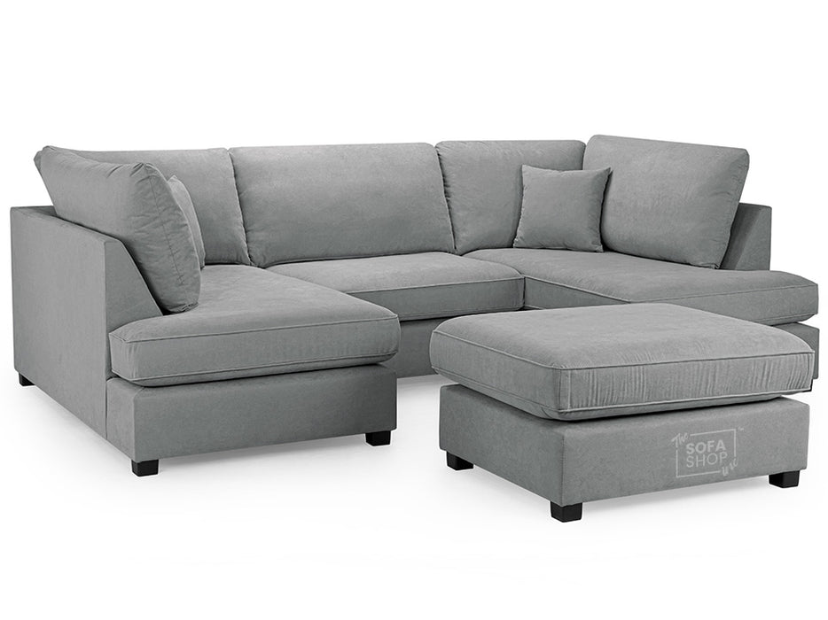 Fabric U Shaped Sofa In Plush, Classic Or Boucle - Carnaby