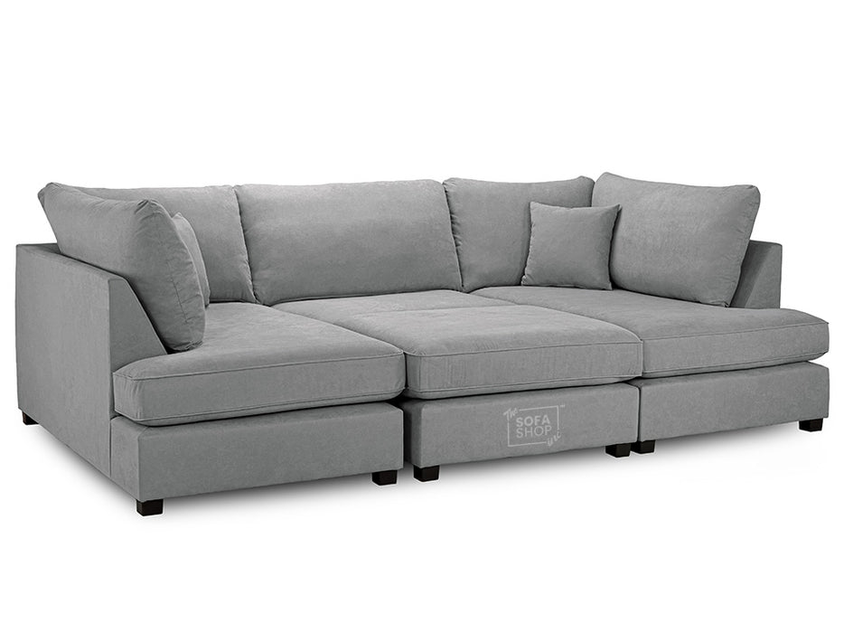 Fabric U Shaped Sofa In Plush, Classic Or Boucle - Carnaby