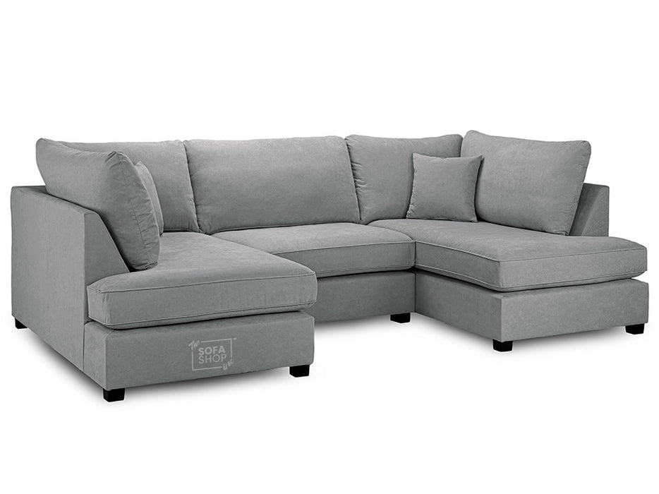 Fabric U Shaped Sofa In Plush, Classic Or Boucle - Carnaby