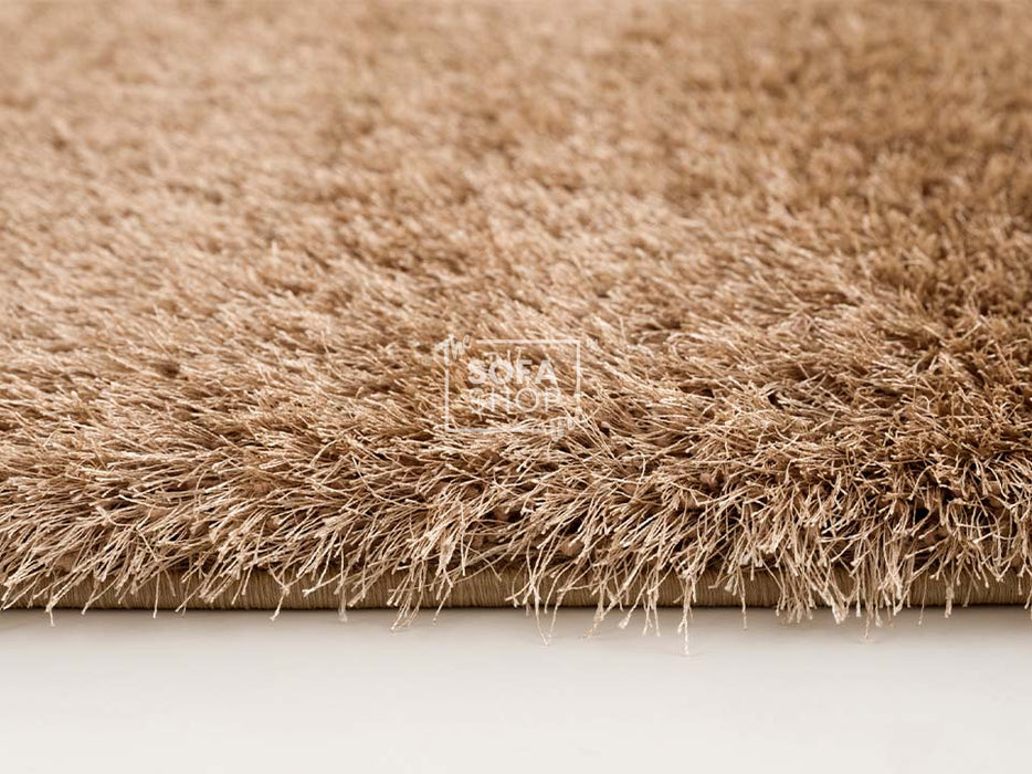 Brown Shaggy Rug in Small, Medium & Large Sizes - Fluffy Living Room Rugs - Jumilla