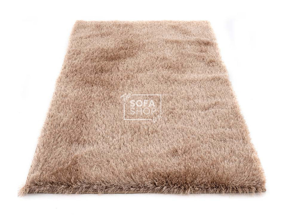 Brown Shaggy Rug in Small, Medium & Large Sizes - Fluffy Living Room Rugs - Jumilla