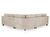 Large Corner Sofa In Beige Or Grey Fabric - Nebraska