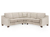 Large Corner Sofa In Beige Or Grey Fabric - Nebraska