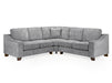 Large Corner Sofa In Beige Or Grey Fabric - Nebraska