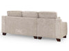 Left Hand Corner Sofa in Grey Or Beige Fabric - Nebraska