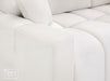 Corner Sofa Bed in Cream, Grey Or Mocha Fabric - Luki