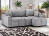 Corner Sofa Bed in Cream, Grey Or Mocha Fabric - Luki