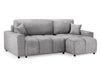 Corner Sofa Bed in Cream, Grey Or Mocha Fabric - Luki