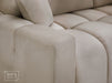 Corner Sofa Bed in Cream, Grey Or Mocha Fabric - Luki