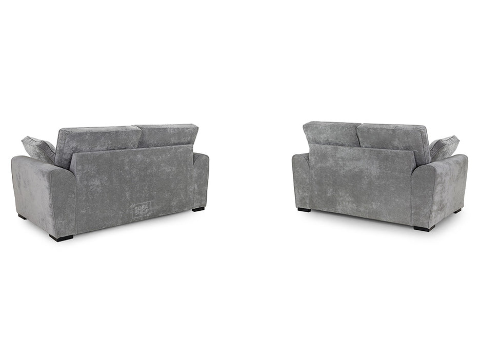 3+2 Seater Fabric Sofa In Grey - Maxwell