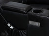 1+1 Set of Sofa Chairs. 2 Recliner Cinema Chairs in Black Leather - Modena