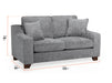 2 Seater Fabric Sofa in Grey Or Beige - Nebraska