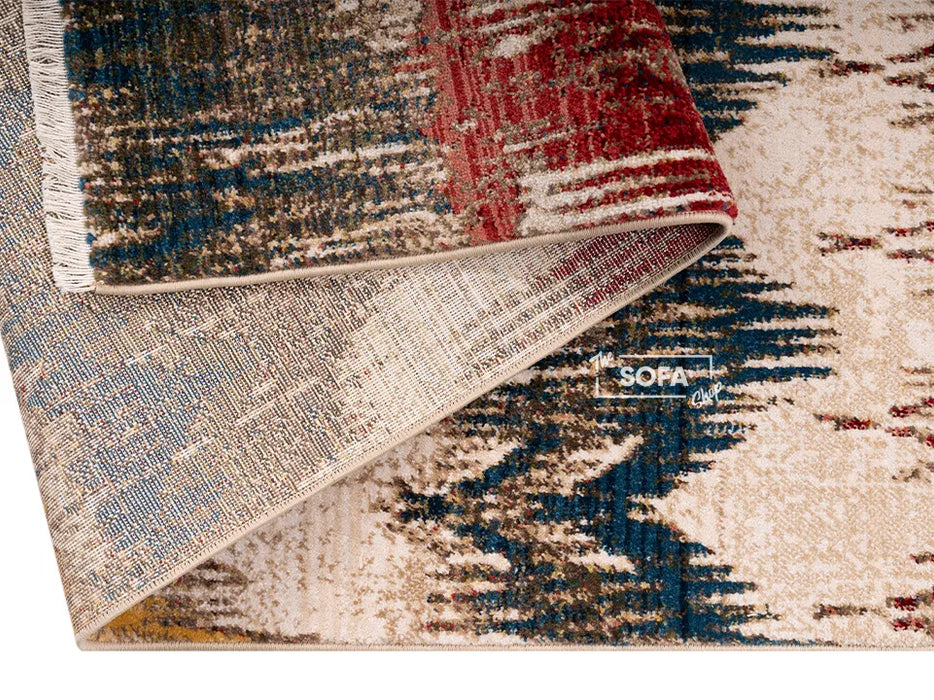 Multi Coloured Rug Woven Fabric in Small, Medium & Large Sizes - Viveiro