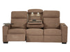 3 2 1 Electric Recliner Sofa Set | Power Reclining Sofa Suite in Tan Fabric | USB Ports, Fold-Down Table & LED Lights | Palmero | The Sofa Shop