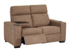 3 2 Fabric Sofa Package with Electric Reclining, USB Ports, Cup Holders & Storage Box, LED Lights, Drop Down Table, Tan Fabric Sofas for Ultimate Relaxation | Palmero | The Sofa Shop