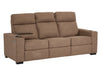 3 2 1 Electric Recliner Sofa Set | Power Reclining Sofa Suite in Tan Fabric | USB Ports, Fold-Down Table & LED Lights | Palmero | The Sofa Shop