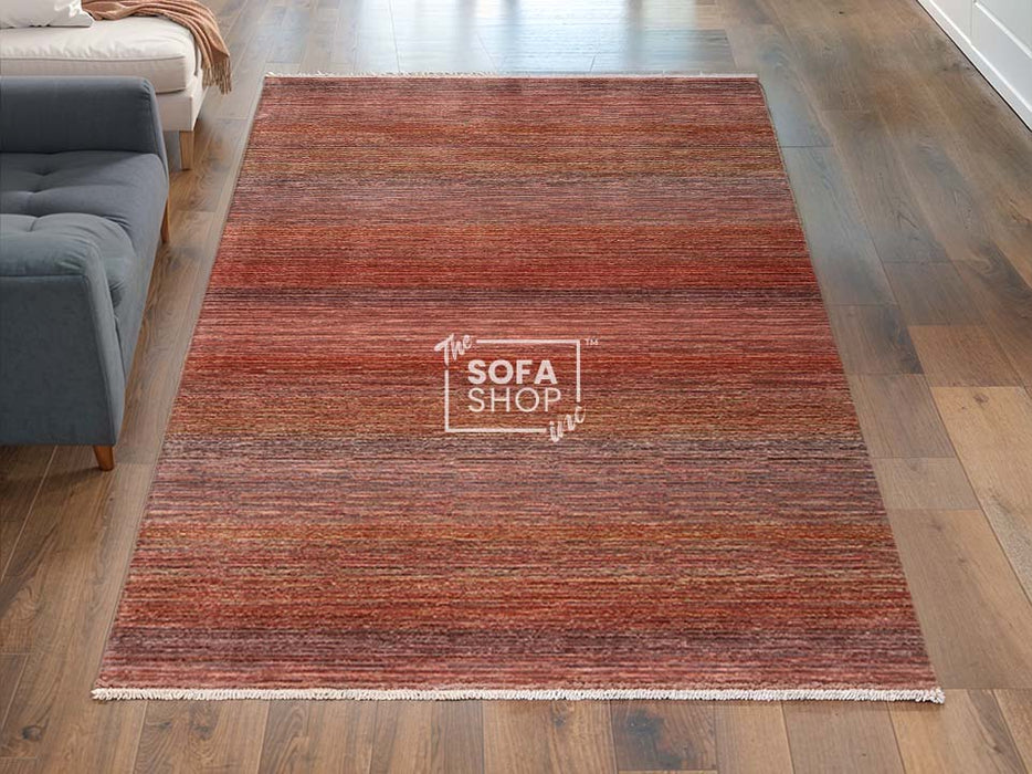 Orange Rug Woven Fabric in Small, Medium & Large Sizes - Pamplona