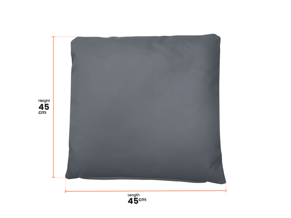 2 x Leatheraire Cushions in Grey
