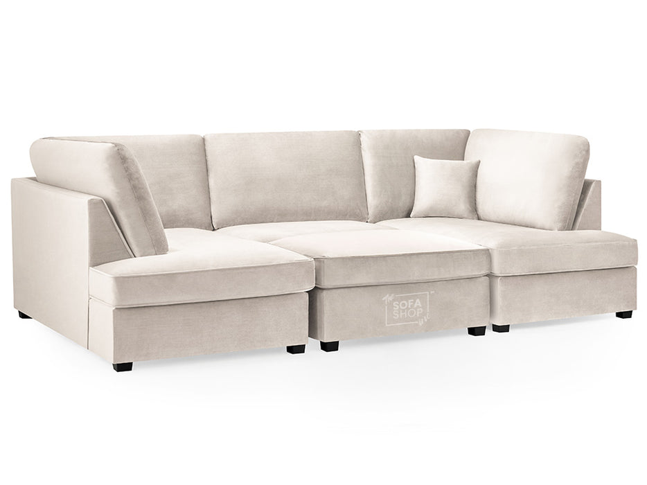 Fabric U Shaped Sofa In Plush, Classic Or Boucle - Carnaby