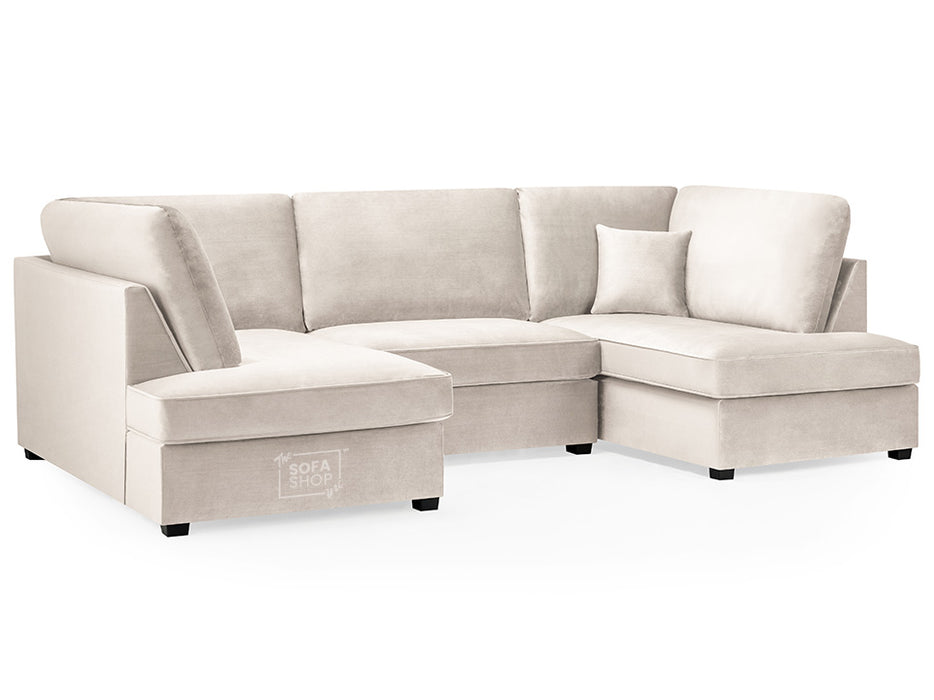 Fabric U Shaped Sofa In Plush, Classic Or Boucle - Carnaby