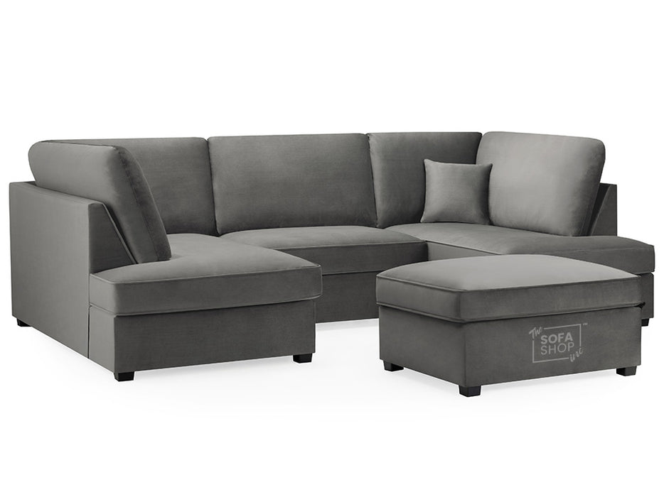 Fabric U Shaped Sofa In Plush, Classic Or Boucle - Carnaby