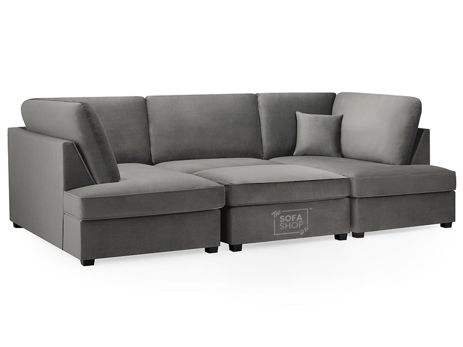 Fabric U Shaped Sofa In Plush, Classic Or Boucle - Carnaby