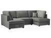 Fabric U Shaped Sofa In Plush, Classic Or Boucle - Carnaby