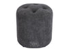 Fabric Small Footstool in Dark Grey - Veneto